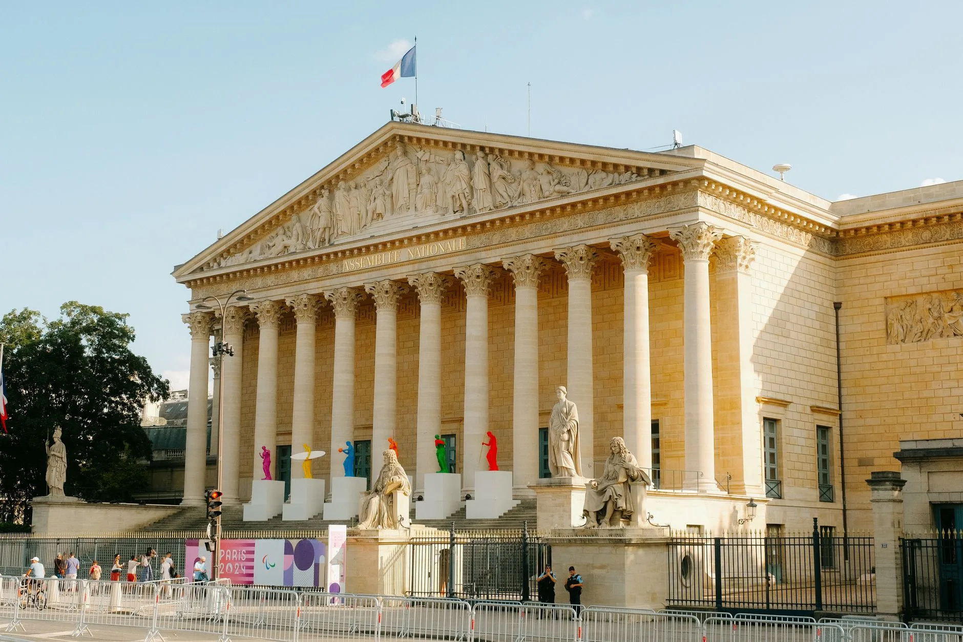 Palais Bourbon, siège de l'Assemblée nationale sous la Ve République
